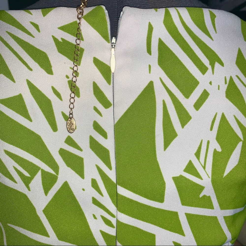 Green and White Printed Dress - Picture 7 of 7